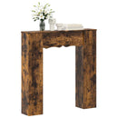 vidaXL Kandallókeret Füstös Tölgy 102 x 20 x 102 cm Szerelt Fa