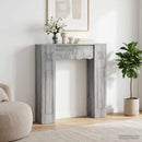 vidaXL Kandallókeret Szürke Sonoma 102 x 20 x 102 cm Szerelt Fa