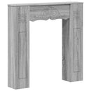 vidaXL Kandallókeret Szürke Sonoma 102 x 20 x 102 cm Szerelt Fa