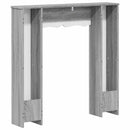 vidaXL Kandallókeret Szürke Sonoma 102 x 20 x 102 cm Szerelt Fa