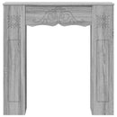 vidaXL Kandallókeret Szürke Sonoma 102 x 20 x 102 cm Szerelt Fa