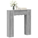 vidaXL Kandallókeret Szürke Sonoma 102 x 20 x 102 cm Szerelt Fa