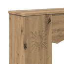 vidaXL Kandallókeret Kézműves Tölgy 102 x 20 x 102 cm Szerelt Fa