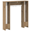 vidaXL Kandallókeret Kézműves Tölgy 102 x 20 x 102 cm Szerelt Fa