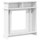 vidaXL Kandallókeret Fehér 102 x 26 x 100 cm Szerelt Fa