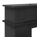 vidaXL Kandallókeret Fekete 102 x 26 x 100 cm Szerelt Fa