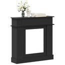 vidaXL Kandallókeret Fekete 102 x 26 x 100 cm Szerelt Fa