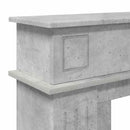 vidaXL Kandallókeret Betonszürke 102 x 26 x 100 cm Szerelt Fa