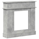 vidaXL Kandallókeret Betonszürke 102 x 26 x 100 cm Szerelt Fa