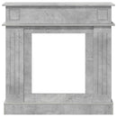 vidaXL Kandallókeret Betonszürke 102 x 26 x 100 cm Szerelt Fa