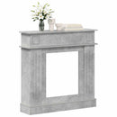 vidaXL Kandallókeret Betonszürke 102 x 26 x 100 cm Szerelt Fa