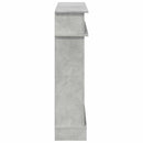vidaXL Kandallókeret Betonszürke 102 x 26 x 100 cm Szerelt Fa