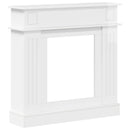 vidaXL Kandallókeret Fényes Fehér 102 x 26 x 100 cm Szerelt Fa