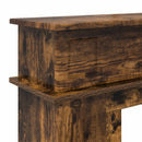 vidaXL Kandallókeret Füstös Tölgy 102 x 26 x 100 cm Szerelt Fa