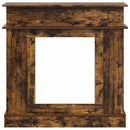 vidaXL Kandallókeret Füstös Tölgy 102 x 26 x 100 cm Szerelt Fa