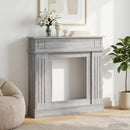 vidaXL Kandallókeret Szürke Sonoma 102 x 26 x 100 cm Szerelt Fa