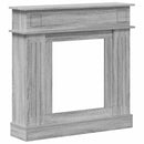 vidaXL Kandallókeret Szürke Sonoma 102 x 26 x 100 cm Szerelt Fa
