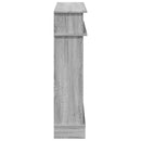 vidaXL Kandallókeret Szürke Sonoma 102 x 26 x 100 cm Szerelt Fa