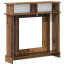vidaXL Kandallókeret Antik Fa 102 x 26 x 100 cm Szerelt Fa