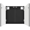 vidaXL Darts szekrény Fekete 56 x 12 x 63 cm Szerelt Fa