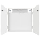 vidaXL Darts szekrény Fényes Fehér 56 x 12 x 63 cm Szerelt Fa