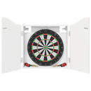vidaXL Darts szekrény Fényes Fehér 56 x 12 x 63 cm Szerelt Fa