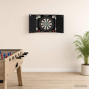 vidaXL Darts szekrény Fekete Tölgy 56 x 12 x 53,5 cm Szerelt Fa