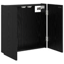 vidaXL Darts szekrény Fekete Tölgy 56 x 12 x 53,5 cm Szerelt Fa