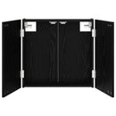 vidaXL Darts szekrény Fekete Tölgy 56 x 12 x 53,5 cm Szerelt Fa
