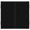 vidaXL Darts szekrény Fekete Tölgy 56 x 12 x 53,5 cm Szerelt Fa