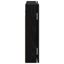 vidaXL Darts szekrény Fekete Tölgy 56 x 12 x 53,5 cm Szerelt Fa