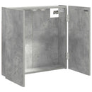 vidaXL Darts szekrény Betonszürke 56 x 12 x 53,5 cm Szerelt Fa