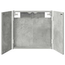 vidaXL Darts szekrény Betonszürke 56 x 12 x 53,5 cm Szerelt Fa