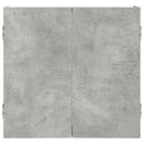 vidaXL Darts szekrény Betonszürke 56 x 12 x 53,5 cm Szerelt Fa