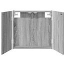 vidaXL Darts szekrény Szürke Sonoma 56 x 12 x 53,5 cm Szerelt Fa