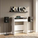 vidaXL DJ Asztal Fehér 102 x 45 x 102 cm Szerelt Fa