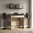 vidaXL DJ Asztal Sonoma Tölgy 102 x 45 x 102 cm Szerelt Fa