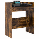 vidaXL DJ Asztal Füstös Tölgy 102 x 45 x 102 cm Szerelt Fa