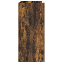 vidaXL DJ Asztal Füstös Tölgy 102 x 45 x 102 cm Szerelt Fa