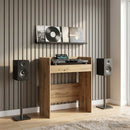 vidaXL DJ Asztal Kézműves Tölgy 102 x 45 x 102 cm Szerelt Fa