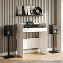 vidaXL DJ Asztal Fehér 82 x 45 x 102 cm Szerelt Fa