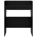 vidaXL DJ Asztal Fekete Tölgy 82 x 45 x 102 cm Szerelt Fa