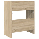 vidaXL DJ Asztal Sonoma Tölgy 82 x 45 x 102 cm Szerelt Fa