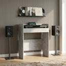 vidaXL DJ Asztal Betonszürke 82 x 45 x 102 cm Szerelt Fa