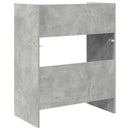 vidaXL DJ Asztal Betonszürke 82 x 45 x 102 cm Szerelt Fa