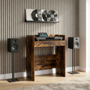 vidaXL DJ Asztal Füstös Tölgy 82 x 45 x 102 cm Szerelt Fa