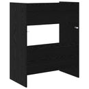 vidaXL DJ Asztal Fekete Tölgy 62 x 45 x 102 cm Szerelt Fa