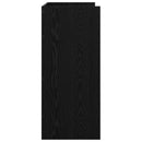 vidaXL DJ Asztal Fekete Tölgy 62 x 45 x 102 cm Szerelt Fa
