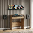 vidaXL DJ Asztal Kézműves Tölgy 62 x 45 x 102 cm Szerelt Fa