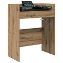 vidaXL DJ Asztal Kézműves Tölgy 62 x 45 x 102 cm Szerelt Fa